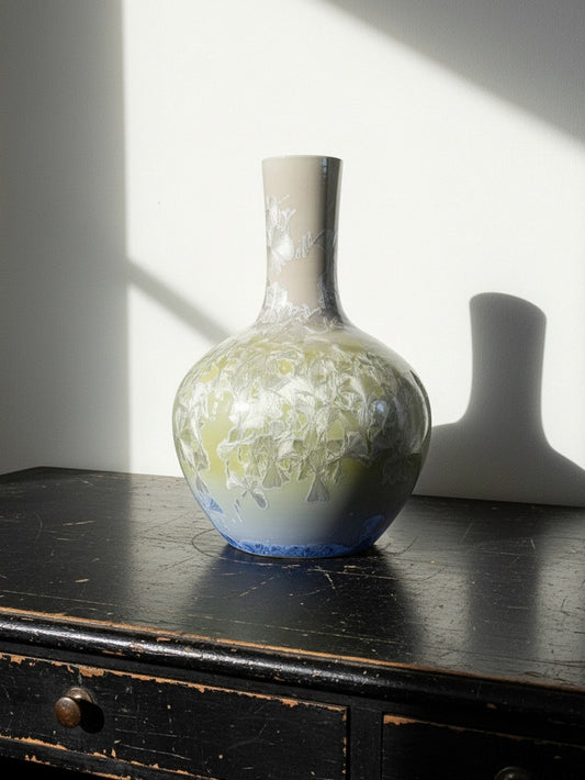Vintage Vase Jingdezhen Zhi kristalline Emaille Multicolor