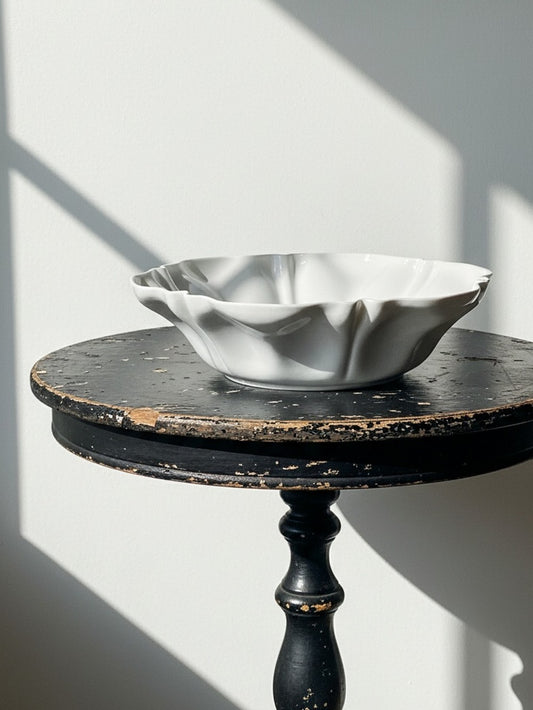 Vintage Schale von Limoges France für Limoges France weiß grau blau