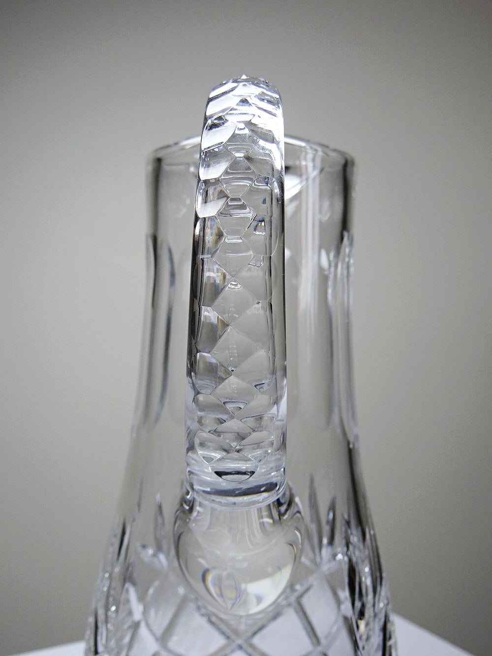 Vintage Wasserkaraffe aus Kristall, durchsichtig, im Stil von Baccarat