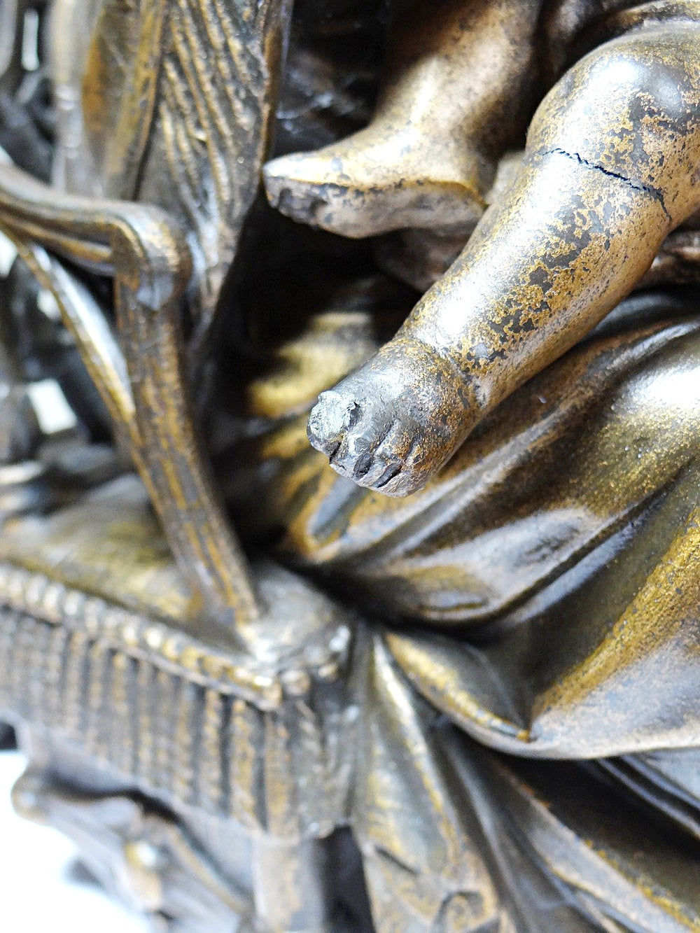 Vintage Statuette Vierge à la Chaise religiöses Motiv