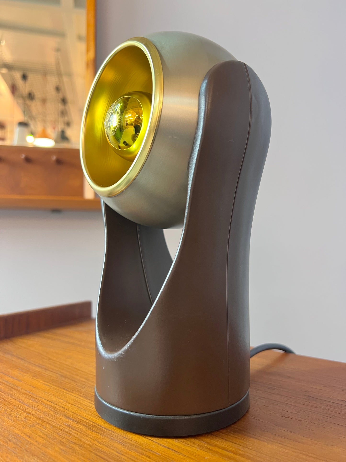 Vintage Touch-Lampe Sensorette silber gold von Insta 70er