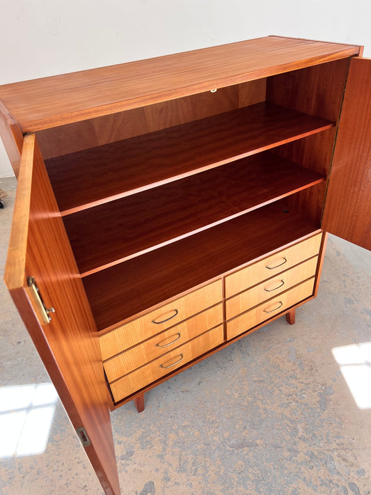 Vintage Wäscheschrank Herrenkommode für Gebr. Lübke