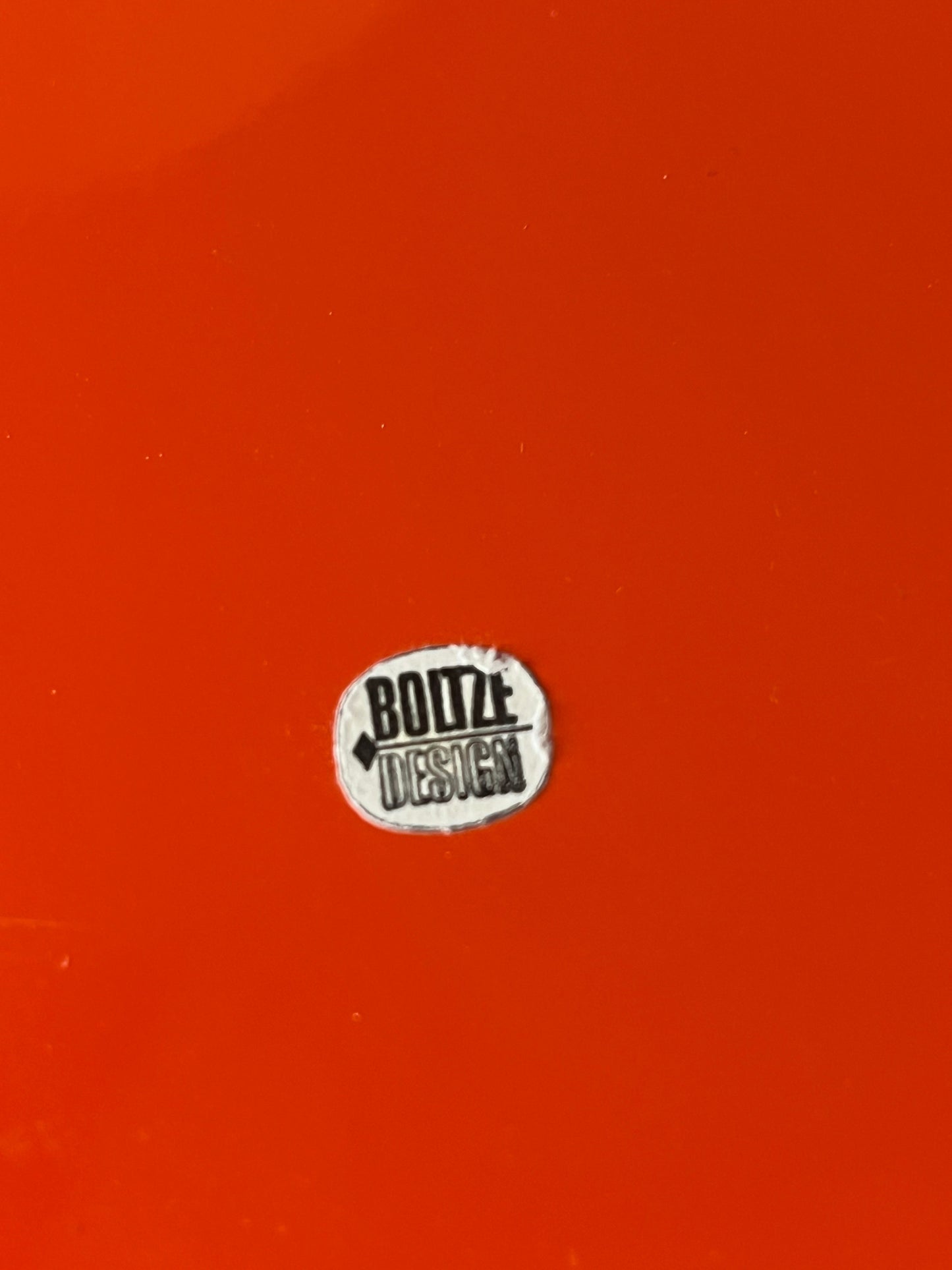 Tablett orange Metall von Boltze Design
