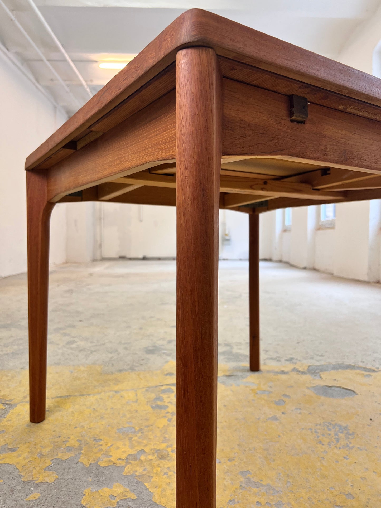 Vintage Esstisch ausziehbar quadratisch von Vejle Stole- og Møbelfabrik Teak