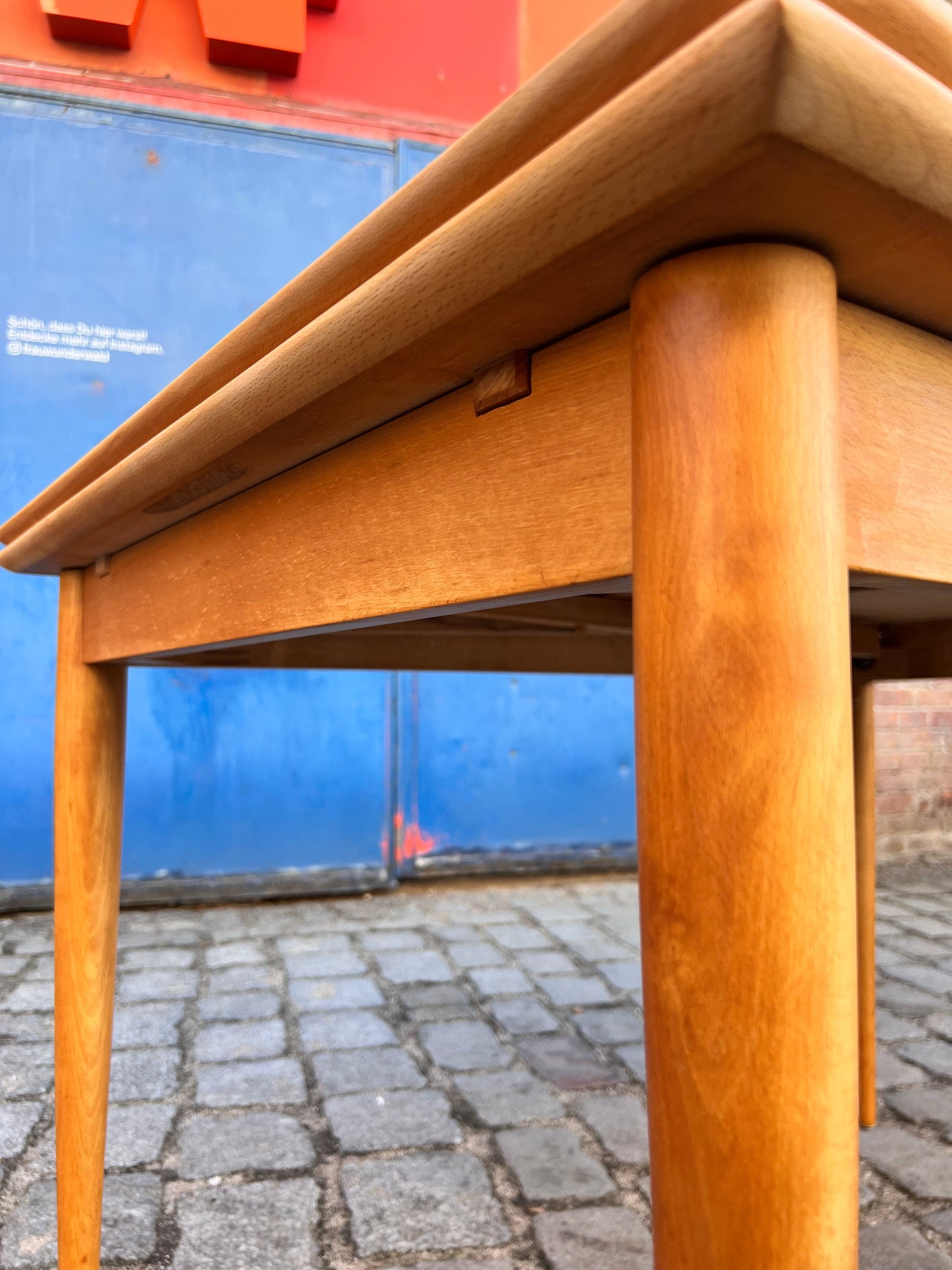 Vintage Ausziehtisch von Alma Tische für Alma Tische, Buche