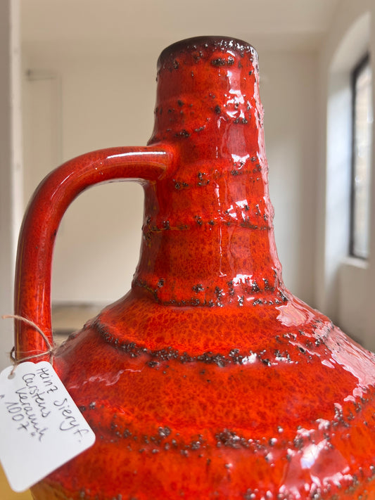 Vintage vase "1007" Fat Lava by Heinz Siery for Carstens Keramik West Germany