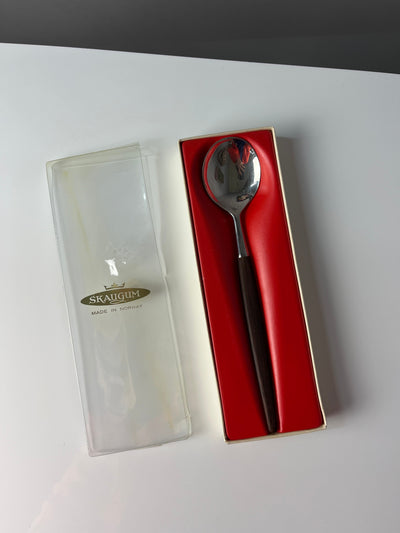 Serving spoon teak from Skaugum in Norway