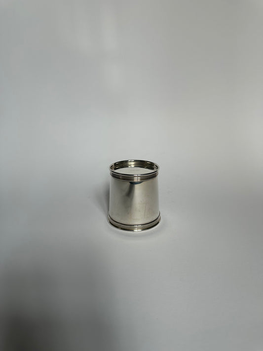 Vintage cylindrical silver cup by Tiffany & Co.
