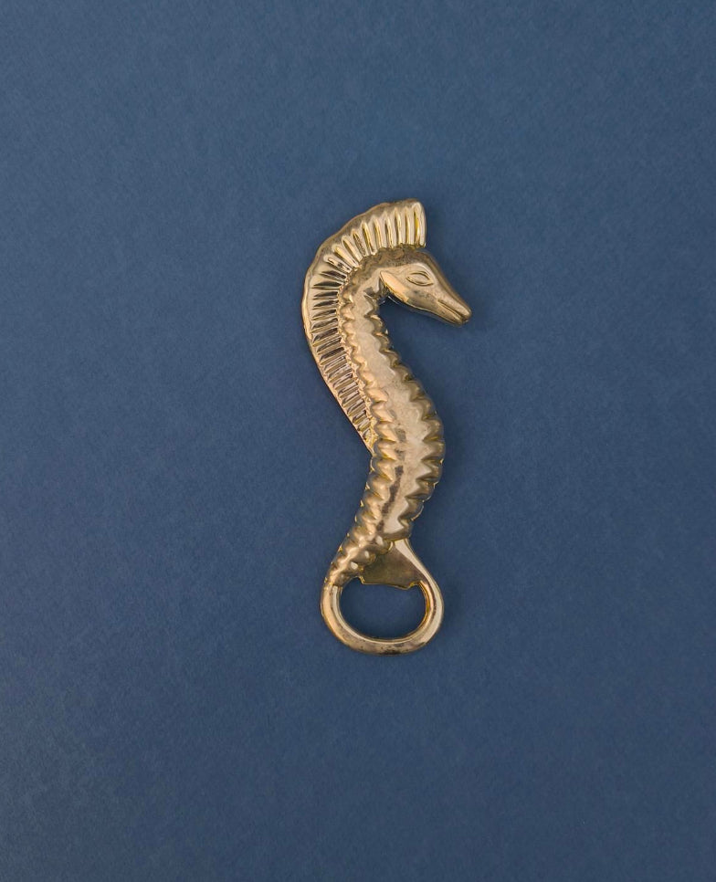 Vintage Flaschenöffner Seahorse aus Silber