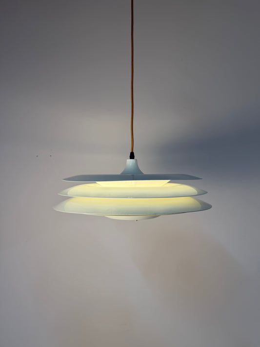 Vintage Lamellenlampe "Typ 2010" von Vitrika, weiß