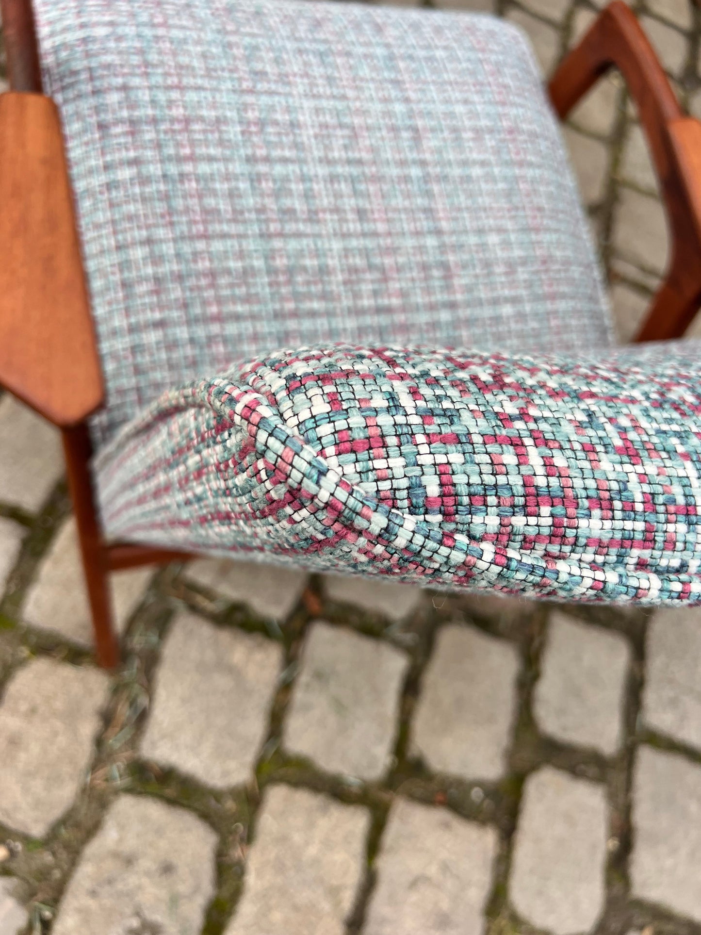 Vintage Lounge Chair Ruster von Yngve Ekström für Swedese, neu gepolstert