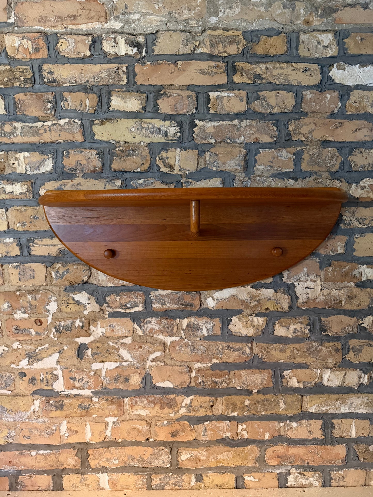 Vintage Garderobe Halbrund Teak von Lysgaard Møbler