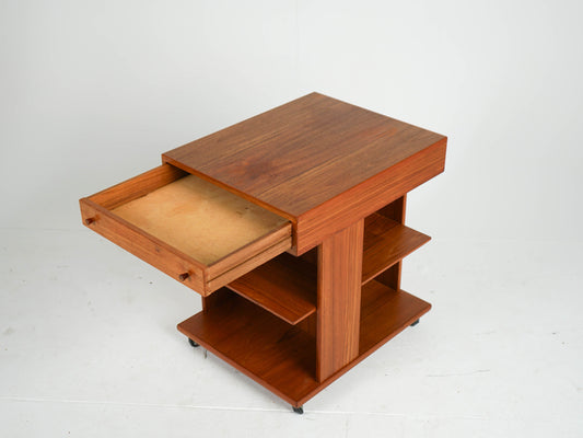 Vintage Couchtisch Teak mit Schublade, Mid-Century