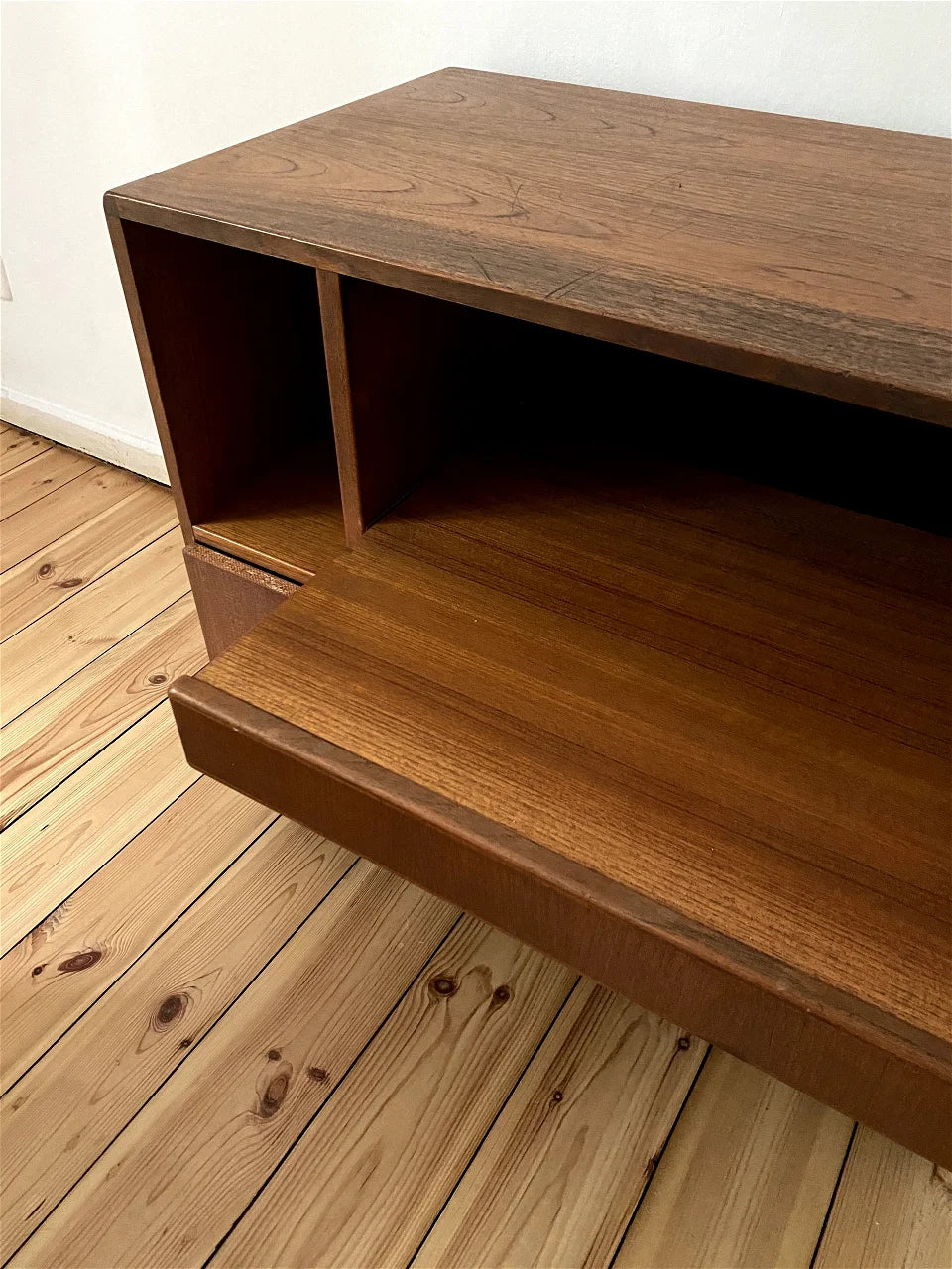 Chariot vintage en teck de Komfort marron