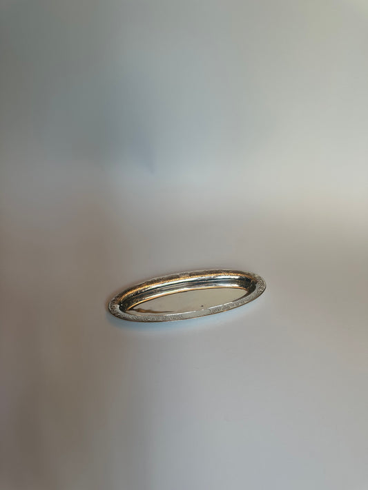 Vintage oval silver bowl model 17999A by Tiffany & Co. with vine decoration