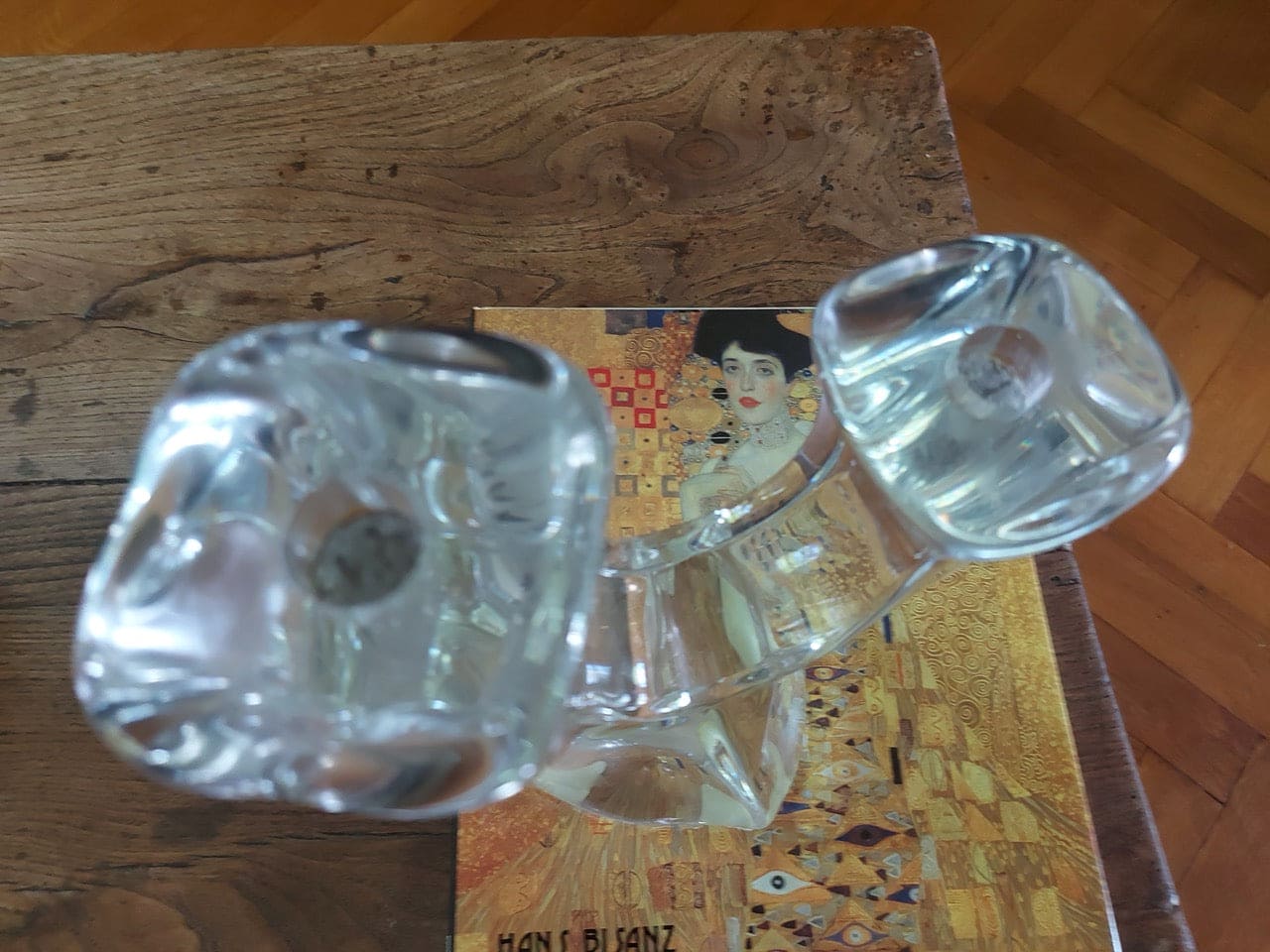 Vintage Kerzenständer Daum Kristall von Daum France kristall Glas