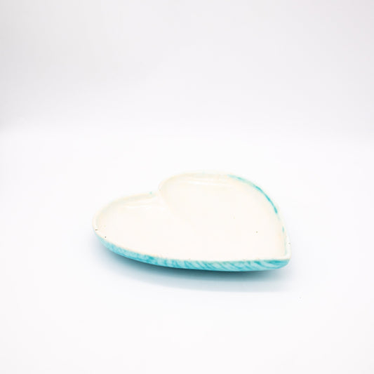 Vintage Schale in Herzform schwarz