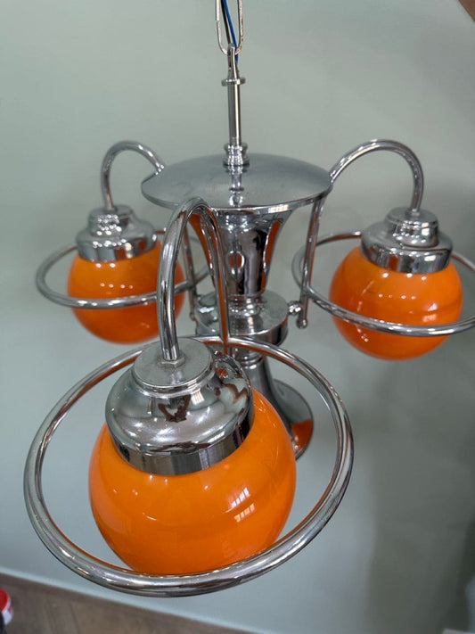 Vintage Hängelampe Space Age 1970er