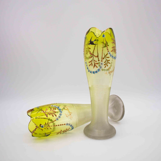 Gläserpaar Teplitz, arrangiert Rückseite