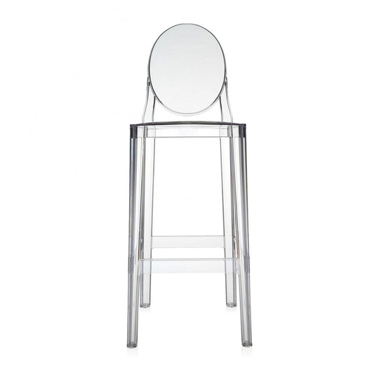 Vintage Stool One More by Philippe Starck for Kartell Transparent Ghost Series