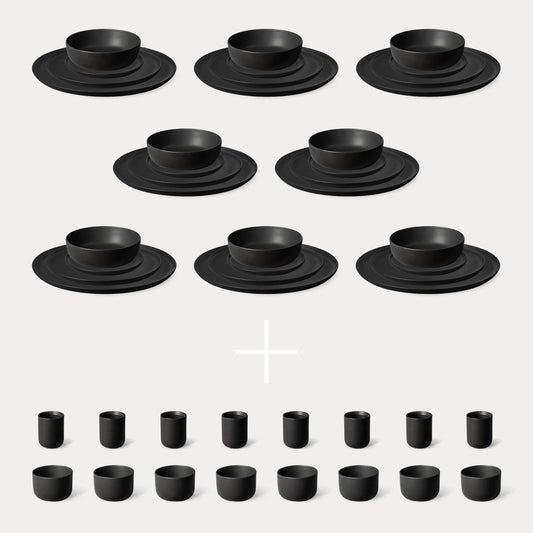 neu KAYA H Entertaining Set schwarz von MAOMI