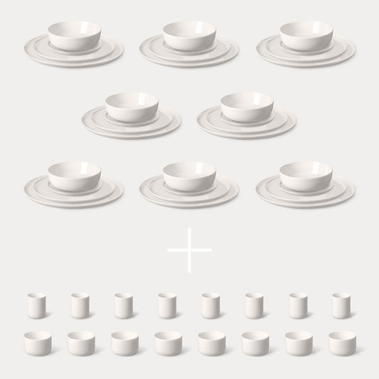 new KAYA H Entertaining Set by MAOMI white