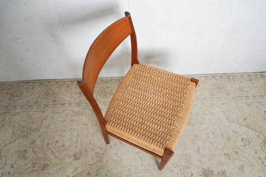 Chaise de salle à manger vintage en teck par Danish Design marron Mid Century Retro