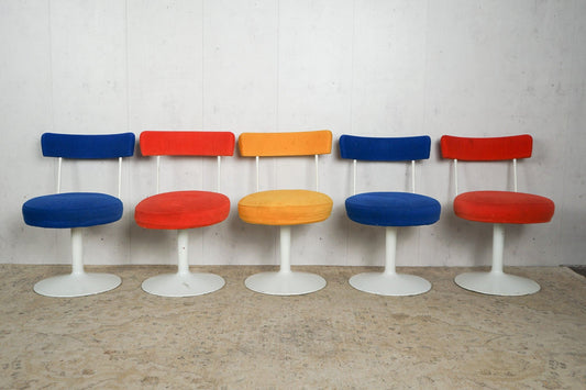 Vintage Sitzgruppe Tulip Cordstoff beige Set von 1