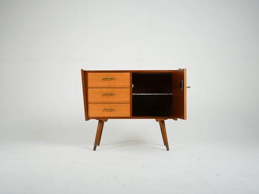 Vintage Teak Nachttisch Mid-Century