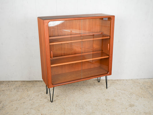 Vintage display cabinet shelf sideboard teak Danish by Dyrlund Mid Century