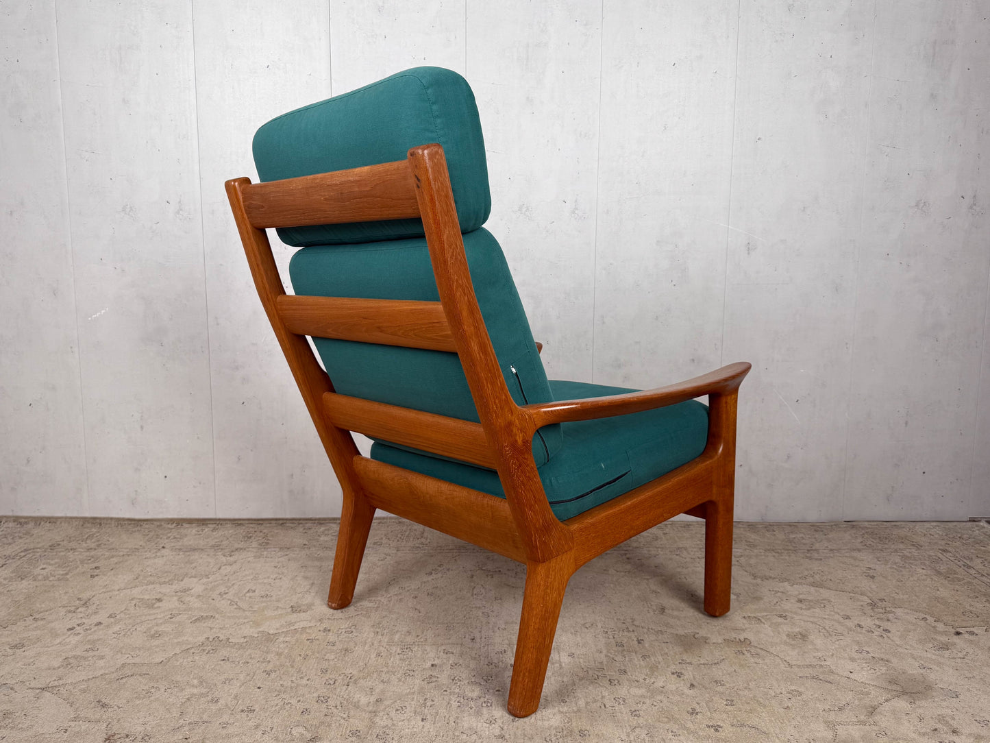 Vintage Teak Hochlehner Stuhl 60er Mid Century Retro