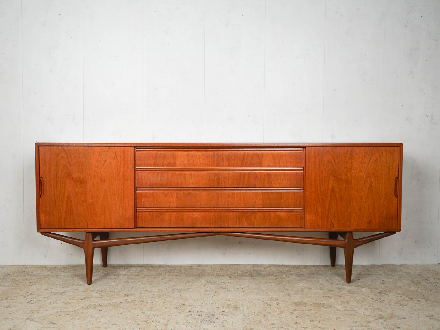 Vintage sideboard by Knud Nielsen for Losning Møbelfabrik Teak