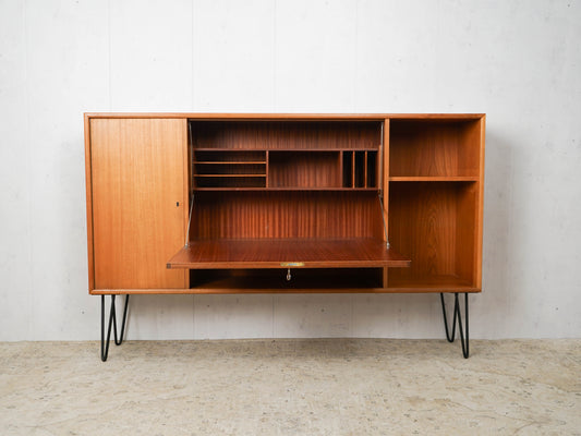 Vintage Highboard Teak braun 60er Mid Century
