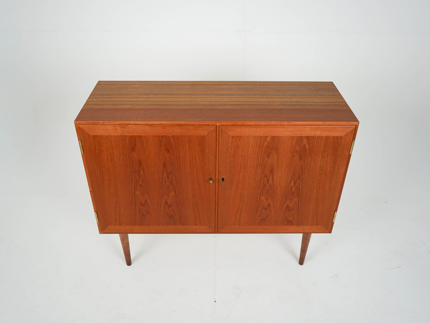 Vintage Sideboard Schrank Teak Vinyl Mid Century