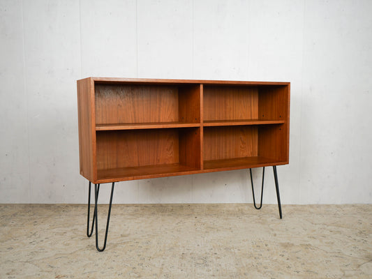Bibliothèque vintage en teck des années 60, style rétro danois du milieu du siècle