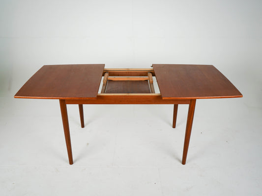 Vintage Esstisch Teak ausziehbar rund