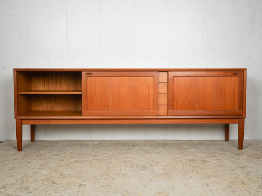 Vintage Teak Sideboard von H.W. Klein für Bramin braun Mid Century