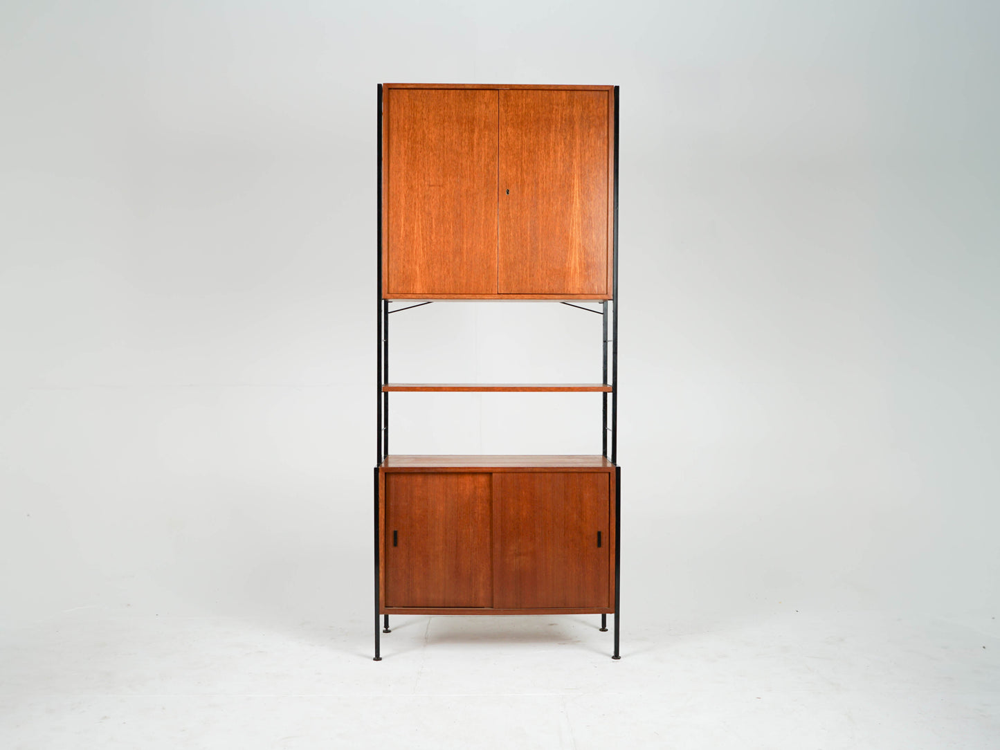 Vintage Teak Regal Bücherregal freistehend Mid Century