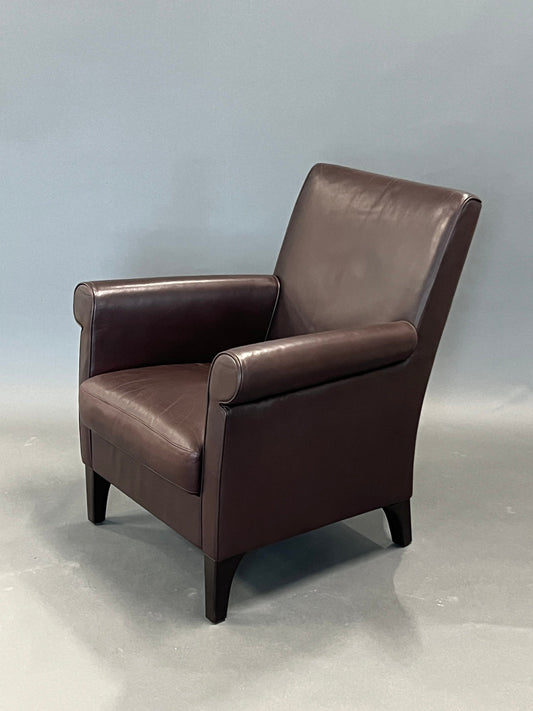 Fauteuil en cuir vintage par Walter Knoll