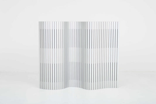 Vintage Paravent Aluminium Natur von Frédéric Dedelley für WOGG