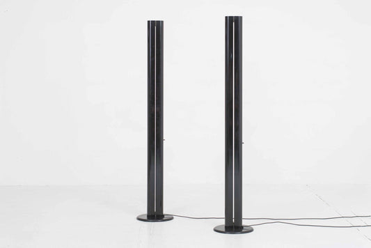 Vintage Megaron Stehleuchte von Gianfranco Frattini für Artemide schwarz