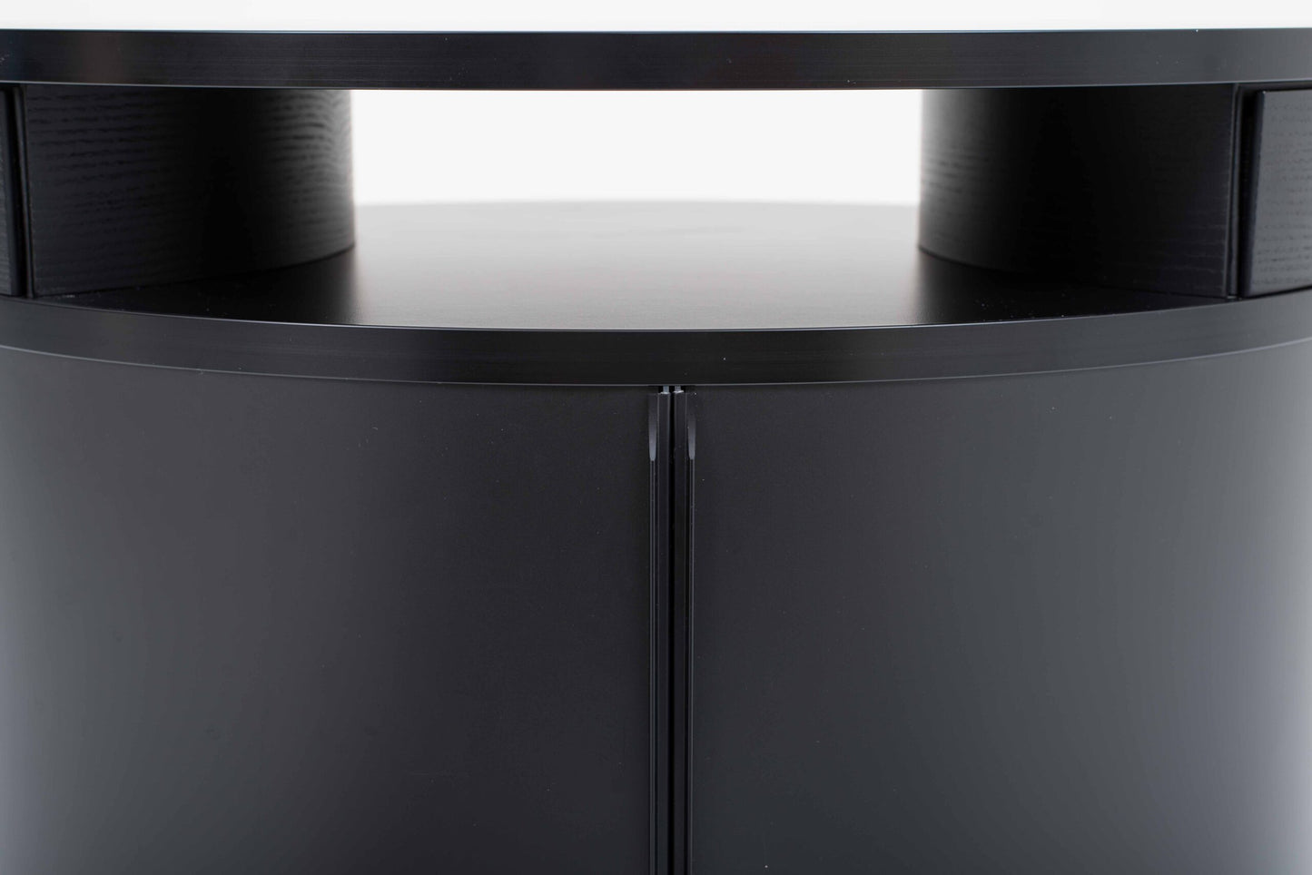 Vintage Beistelltisch WOGG 17 Ellipsetower von Benny Mosimann für WOGG in Schwarz