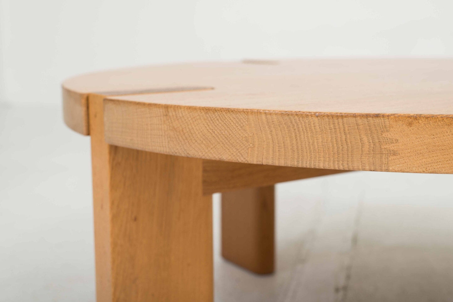 Vintage Couchtisch Eiche brutalistisch