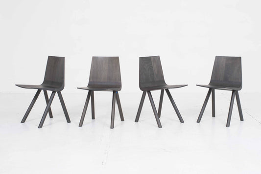 Vintage Cresta chair by Jörg Boner for Dadadum slate grey wood