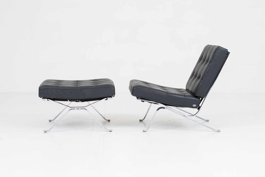 Vintage Loungesessel RH-301 mit Ottoman von Robert Haussmann für de Sede