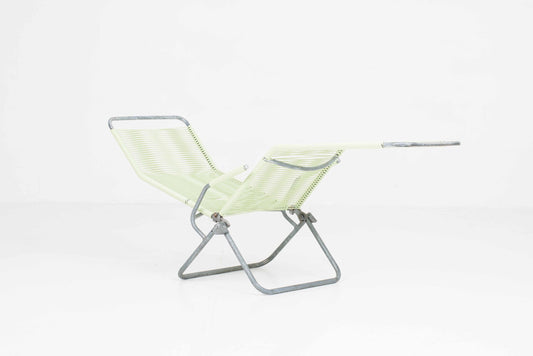 Vintage Liegestuhl Spaghetti von Huldreich Altorfer für Embru in Hellgrün