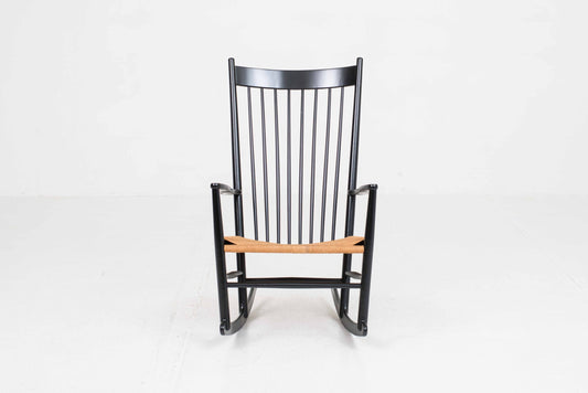 Vintage Schaukelstuhl J16 von Hans J. Wegner für FDB Møbler