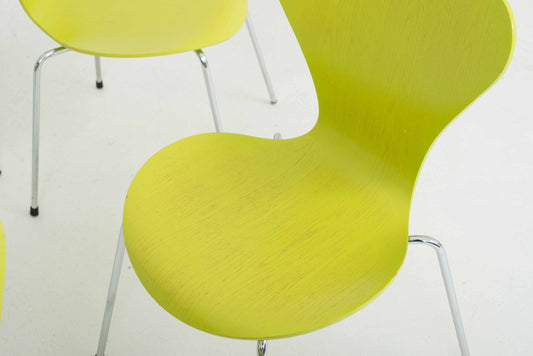 Fritz Hansen 3107 Stühle von Arne Jacobsen in Lindgrün - 2nd home