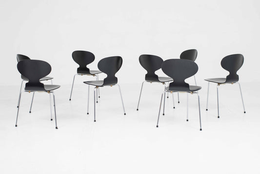 Vintage Stuhl Ameise 3101 von Arne Jacobsen für Fritz Hansen, Schwarz