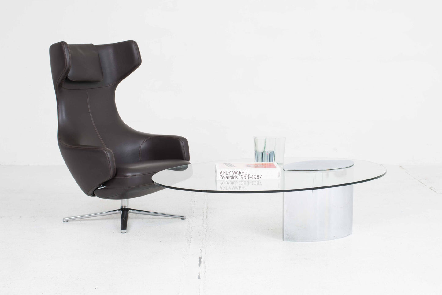 Table basse vintage Lunario par Cini Boeri pour Gavina